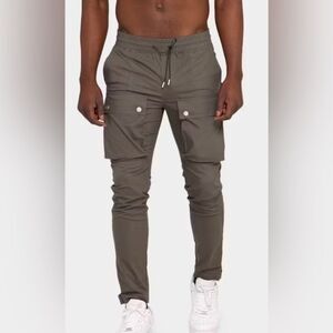 NWT Club Paradise Culture Kings Unisex Gray Resort Cargo Pants - Size Large